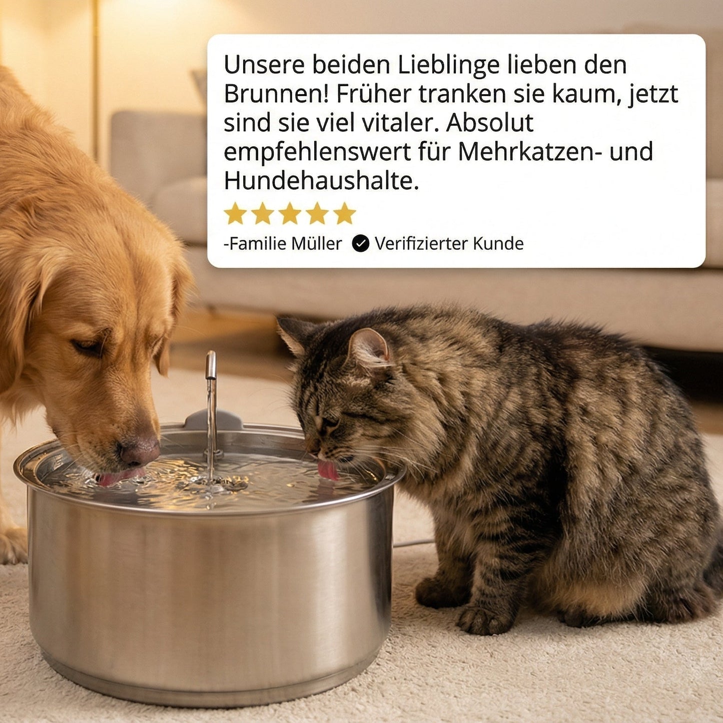 PrimusPfote™  Trinkbrunnen